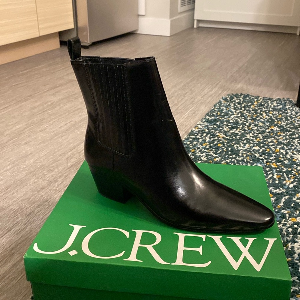 J.Crew Piper Ankle Boot in Leather